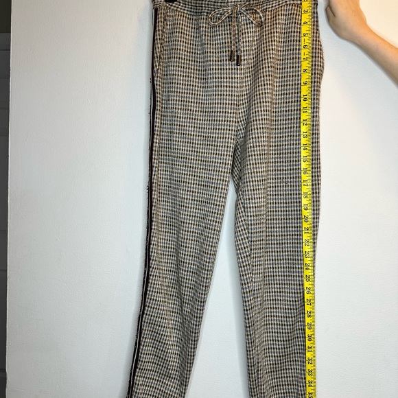 Maeve by Anthropologie Plaid Sequin Flare Women Slack Pants XS - Picture 5 of 11